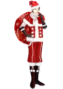 Santa Claus - gifts - white - Transparent Background PNG