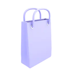 Shopping Bag - handbag - purple - Lossless PNG