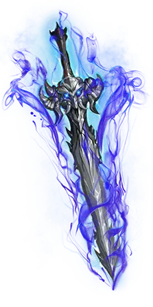 Blue Flame Sword - sword - High Resolution PNG