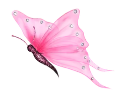 Pink Butterfly - shining - butterfly - PNG