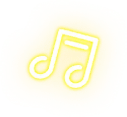 Yellow Note - neon - Free PNG