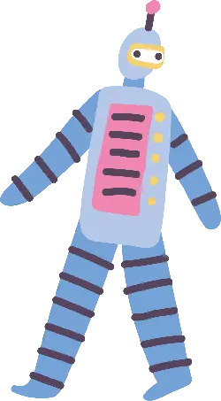 Blue Robot - High Quality PNG