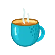 Coffee Cup - hot drink - blue - PNG Images