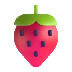Strawberry - cute - Lossless PNG