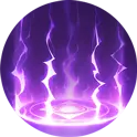 Purple Lightning Sphere - magic - No Background PNG