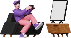 Cartoon Character Playing Games - cartoon - High Resolution PNG