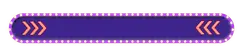 Neon Arrow Sign - glowing - PNG
