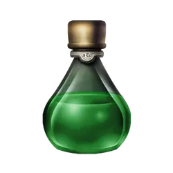 Green Potion Bottle - Curated PNG
