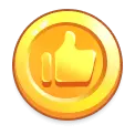 Thumbs Up Coin - game item - No Watermark PNG