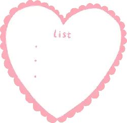 Heart List - heart shape - Free Download PNG