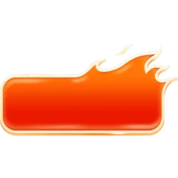 Flame Button - red - No Watermark PNG