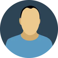 Person in Blue Shirt - minimalist - Lossless PNG