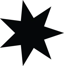 Black Star Shape Pattern - simple design - Lossless PNG