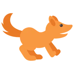 Fox - fox - running - PNG