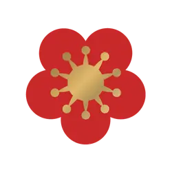 Red Flower - red - Transparent Background PNG