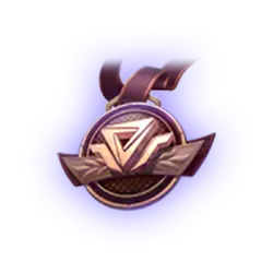 Purple Winged Badge - sign - No Background PNG