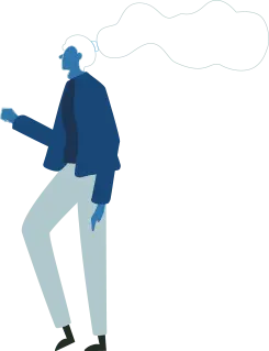 Blue Figure - person - High Resolution PNG