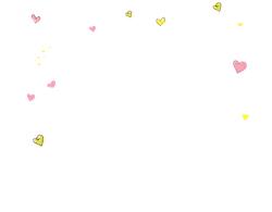 Colorful Heart Pattern - white - Transparent Background PNG