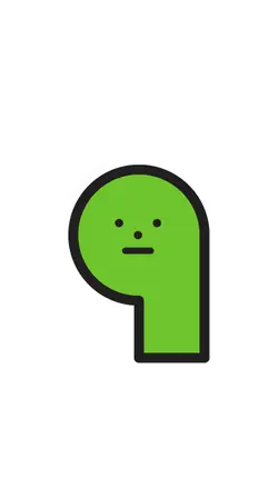 Green Character - simple - High Resolution PNG