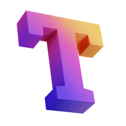 Colorful Letter T - gradient - Free PNG