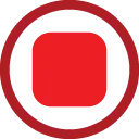 Red Button - design element - Free PNG