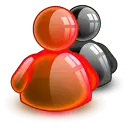 Two Person Icons - red - Transparent Layer PNG