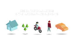 House、Trees、Person on Motorcycle、Person in Red Clothing、Car - nature - Transparent Background PNG