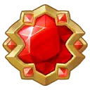 Ruby Badge - decorative item - High Resolution PNG