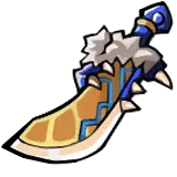 Blue and Yellow Sword - weapon - No Watermark PNG