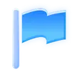 Blue Flag - Free PNG