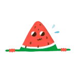 Watermelon Man - red - PNG