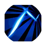 Blue Light Beams - No Background PNG