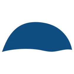 Blue Semi-circle - shape - No Watermark PNG