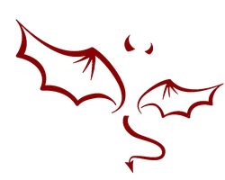 Red Devil Wings - red - High Resolution PNG