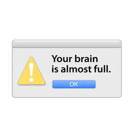 Your brain is almost full. - information - Transparent Layer PNG