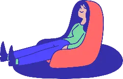Person Sitting on a Chair - person - Free Download PNG