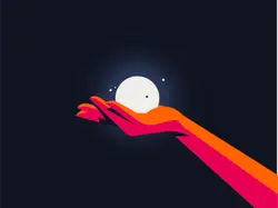 Hand Holding the Moon - hand - No Watermark PNG