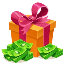 Gift Box and Money - gift - Transparent Background PNG