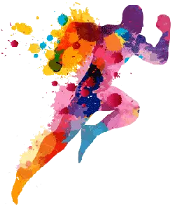 Colorful Runner - vitality - High Resolution PNG