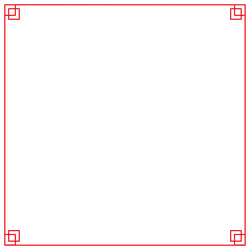 Red Border Decoration Pattern - red - corner design - Free PNG