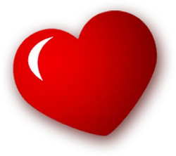 Red Heart - glossy - No Watermark PNG