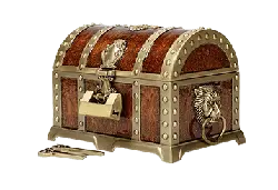 Treasure Chest - key - wooden - Free PNG