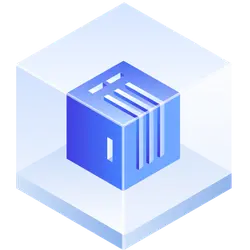Blue Cube - modern - transparent - PNG