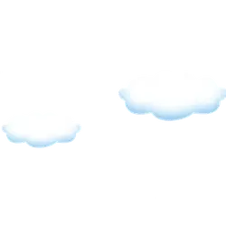 Clouds - cartoon style - simple pattern - No Watermark PNG