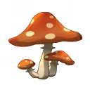 Red Mushroom - red - No Watermark PNG