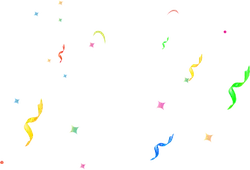 Colorful Ribbons and Stars - celebration - Free PNG