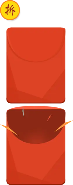 Red Envelope - money - Free PNG