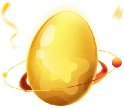 Golden Egg - mysterious - Transparent Background PNG