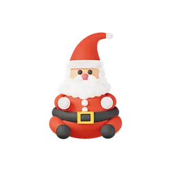 Santa Claus - gifts - hat - PNG