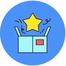Surprise Box - star - No Background PNG